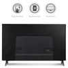 kwmobile Dust Cover for 55" TV - Flat Screen TV Protector - Navigational Compass White/Black