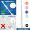 Bitvae D2 Compatible Replacement Brush Heads - Pack of 10 (White)