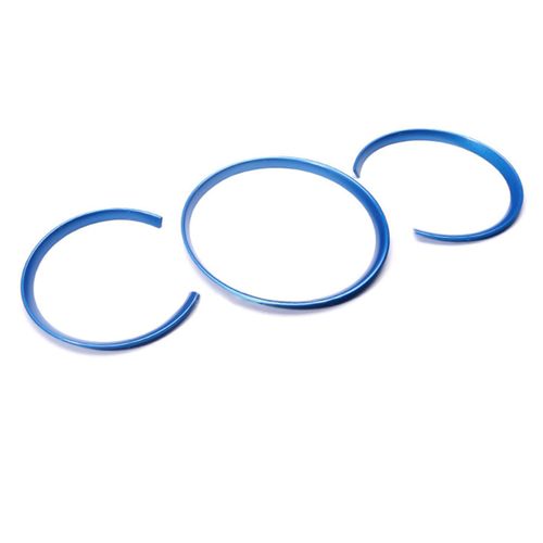 Xotic Tech Dashboard Gauge Meter Surrounding Ring Instrument Frame Trim Covers Compatible with Porsche Macan 2014-up, Cayman Boxster 981/982/718 2012-2018 (Blue) - 3PCS