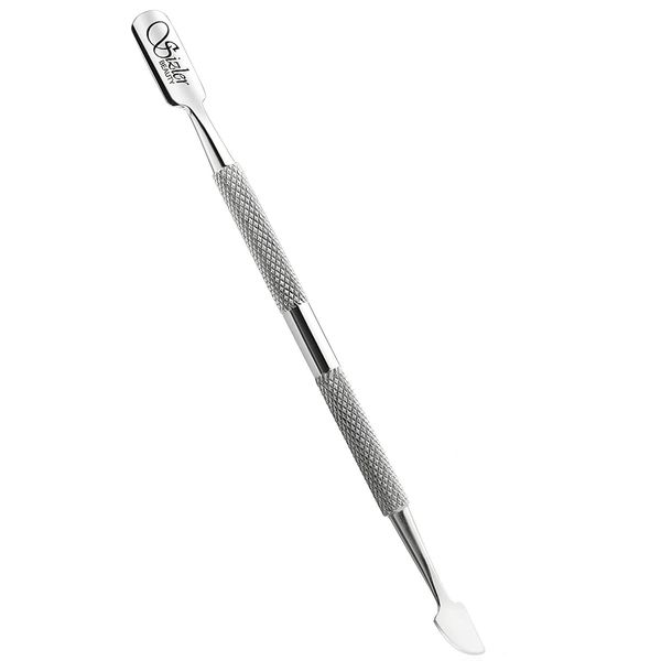 Professional Stainless Steel Dual Head Cuticle Pusher Tool UV Gel Polish Soak Off Remover Tool Nail Art Cuticle Trimmer Double-ended Stainless-Steel Manicure Tool By Sizler Beauty