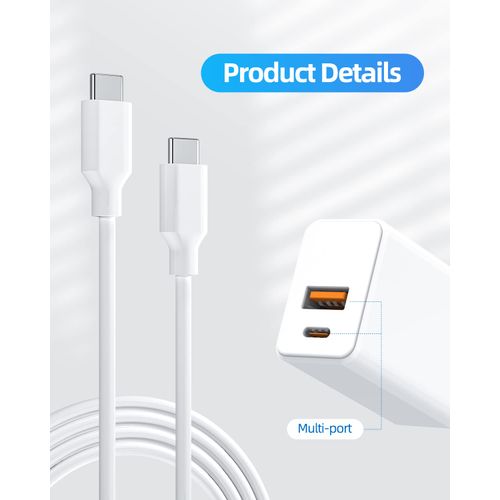 PD 30W Dual Port Fast Charger Compatible with Google Pixel 8 8 Pro, 7 7a 7 Pro, Pixel Tablet, Pixel Fold, Pixel 6 6 Pro 6a 5G 2023 Phone Wall Charging Block Plug Power Supply Adapter