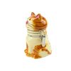 Boston Warehouse Hand Painted HInged Jar, Storage Container, Sitting Pretty Cat
