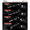 Kaedear KDR-BE1-U-BL Handlebar End Weights for Motorcycles, Motorcycle Accessories, Variable Bar Ends (Blue, Universal)