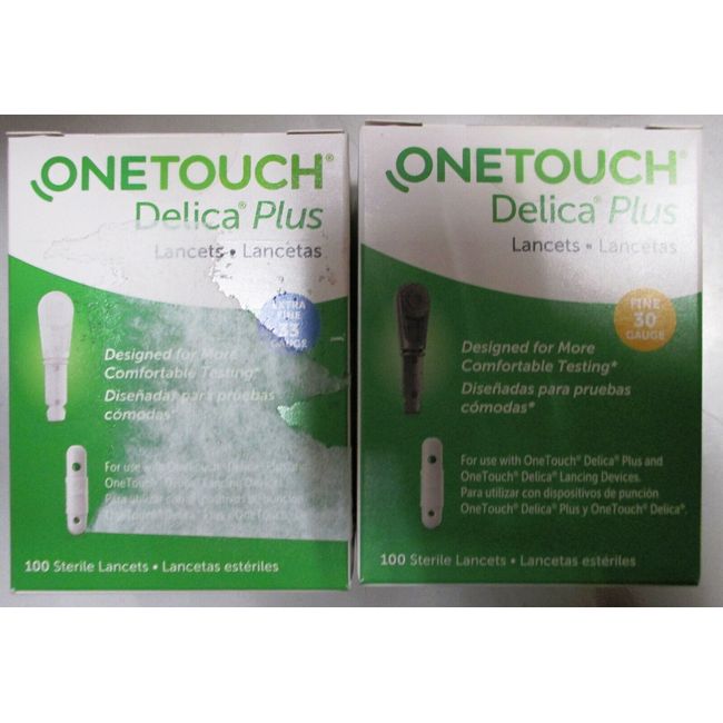 200 One Touch Delica Plus Lancets x/Fine-Fine 30- 33 gauge  Exp. 8/2026