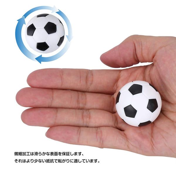 12pcs Tabletop Soccer Ball Durable Long Time Use Foosball Foosball Diameter 36mm Mini Size Table Game Durable Replacement Ball