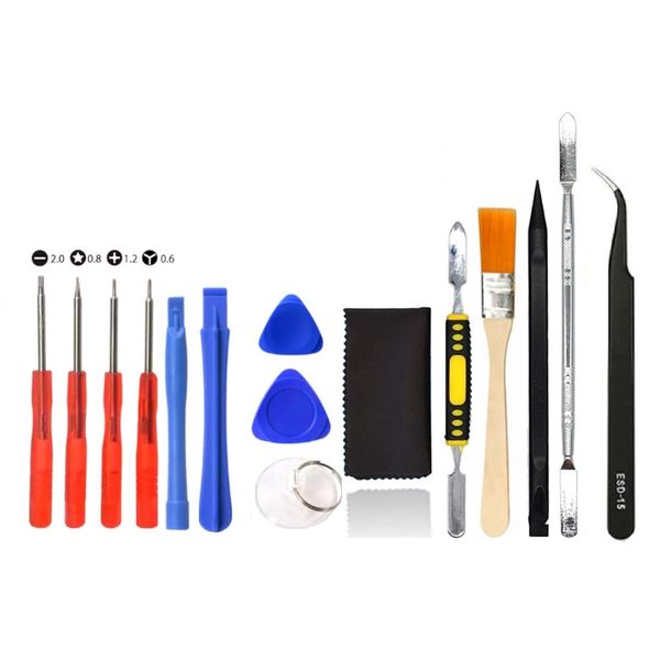 15 in 1 Repair Tool Pry Kit Screwdriver Set for iPhone Laptop Computer Cellphone