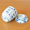 Chawan Mushi Dish, Set of 2, Dinnerware Set, Arita Ware, Split Flowers, Outer Lid