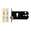 Horizontal Euro Profile Sash Lock - Satin Stainless Steel