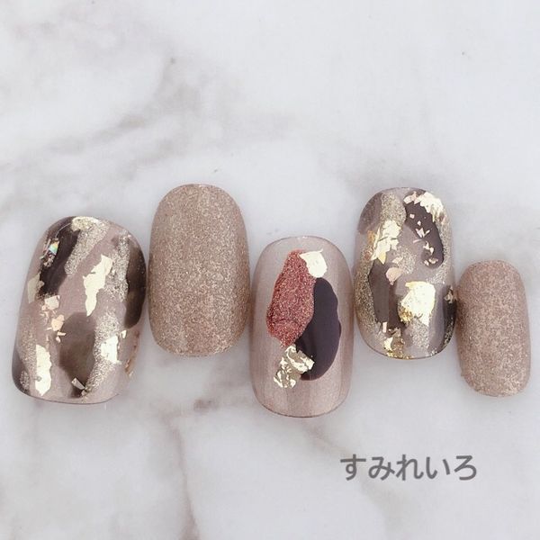 Nail tip false nails bridal nails cute short long design summer nails nail present short nails small nails large nails berry short chibi nails adult nails false nails office nails simple<br> [1764] Nuance leopard beige brown leopard print b/s