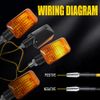 4PCS Motorcycle Led Turn Signal Indicator Blinker Amber Lights Universal Durable