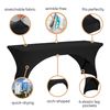 Perel Table Cover for Rectangular Table - Arched Black