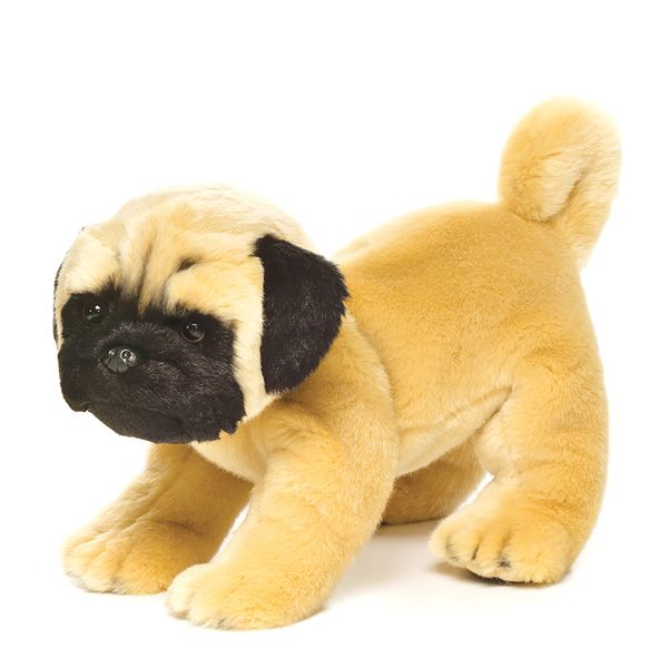 Nat and Jules Standing Large Pug Dog Children's Plush Stuffed Animal Toy