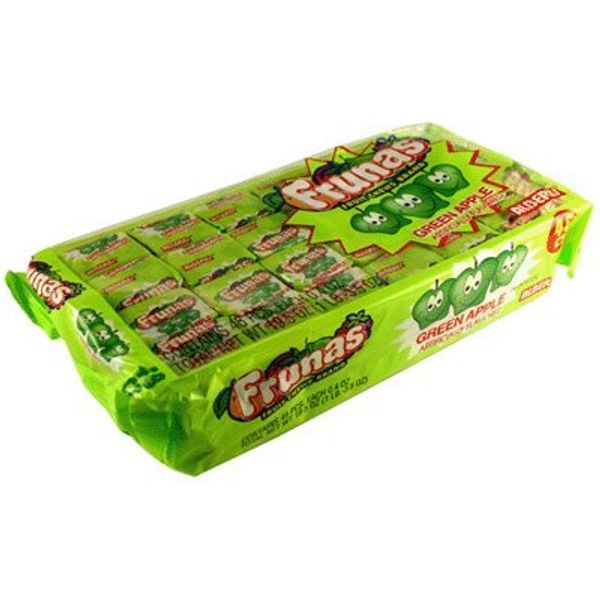 Frunas Fruit Chews Green Apple 48 Pack