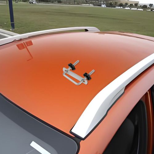 OUNONA Roof Box U-Bolt Clip Metal Rooftop Cargo Carrier Rack Bolts Car Van Mounting Brackets Accessories for Most Cars