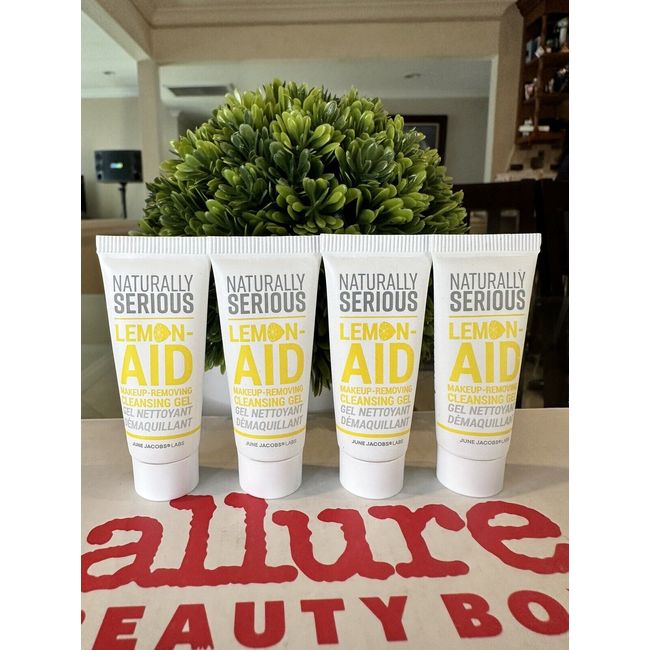 4x Naturally This Serious Lemon-Aid Makeup-Removing Cleansing Gel NEW. 7.5 Ml Ea