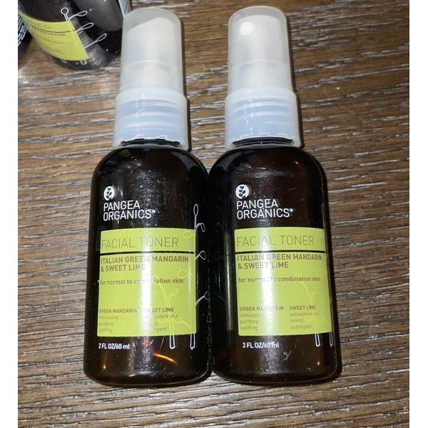 2 Pangea Organics Facial Toner Italian Green Mandarin & Sweet Lime 2 Oz Spray