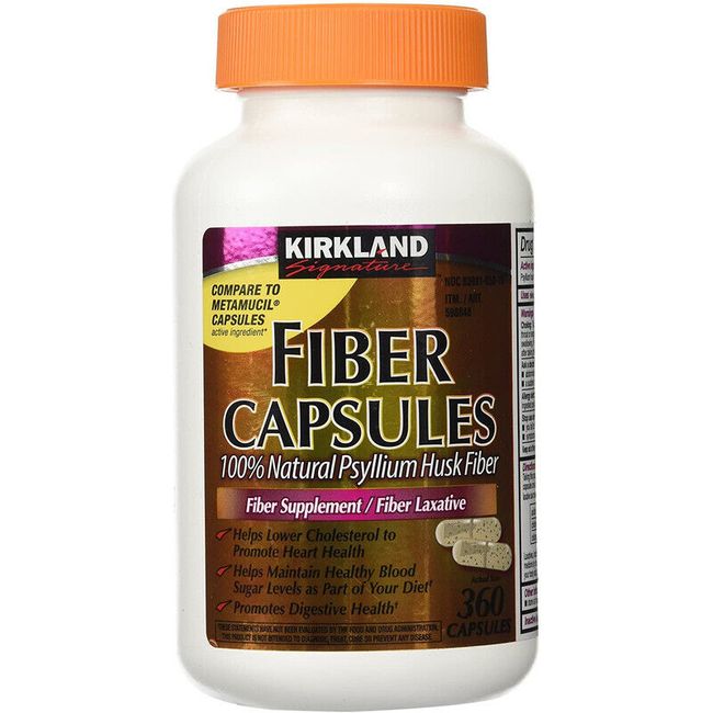 Kirkland Signature Psyllium Fiber Capsules - 360 Capsules