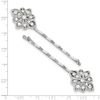 FB JEWELS Silver Tone White Crystal Hairpin Set