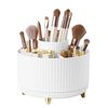 Rotating Makeup Brush Holder 360° for Brushes Nail Polish Vanity Organizer