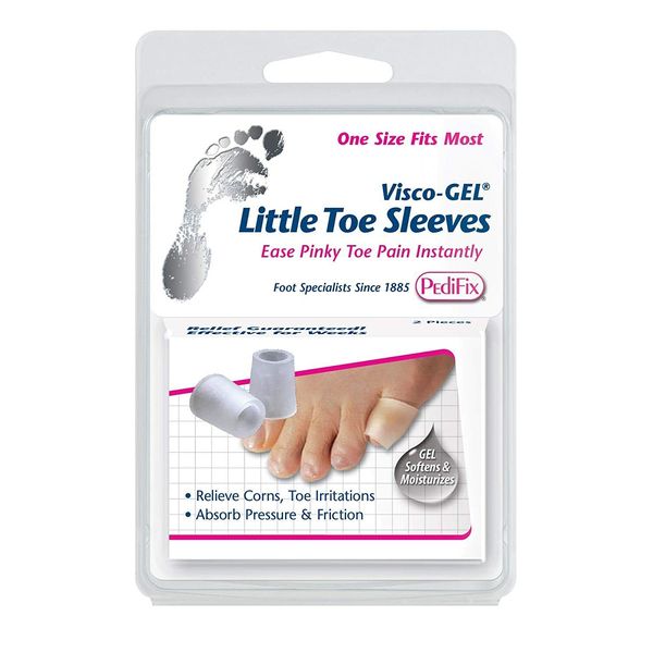 Pedifix Visco-GEL Little Toe Sleeves, OSFM - 2 Per Package