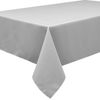 Home Direct Extra Large Rectangular Fabric Tablecloth 140x240cm 55"x94" Grey Light