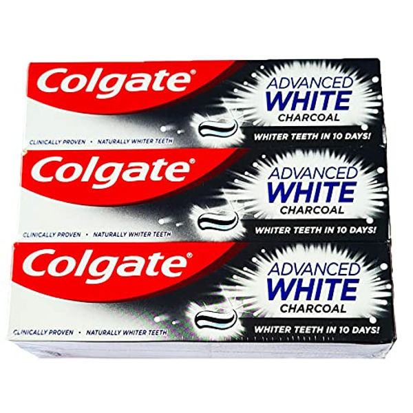 3 x Colgate Advanced Charcoal Whitening Toothpaste 75ml