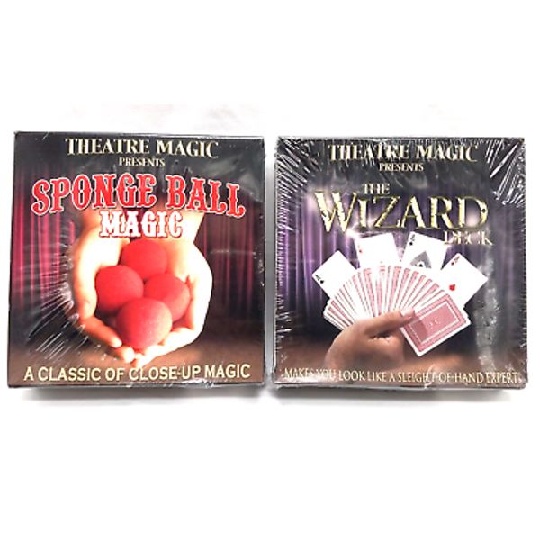 2 Theatre Magic Tricks The Wizard Deck & Sponge Ball Both New & Sealed