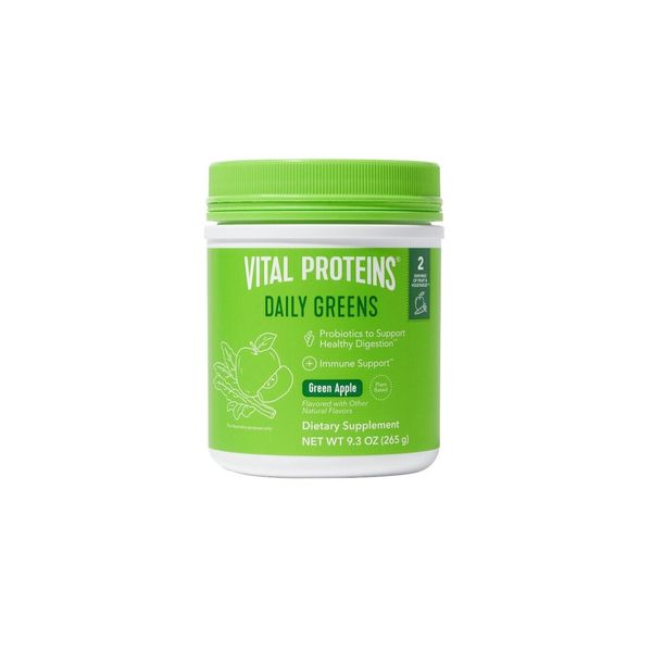 Vital Proteins Daily Greens Green Apple Flavor 9.3oz Exp2025