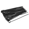 sourcing map Mount Head Cable Zip Ties 8 Inch Screw Hole Nylon Wire Strap Black 80pcs