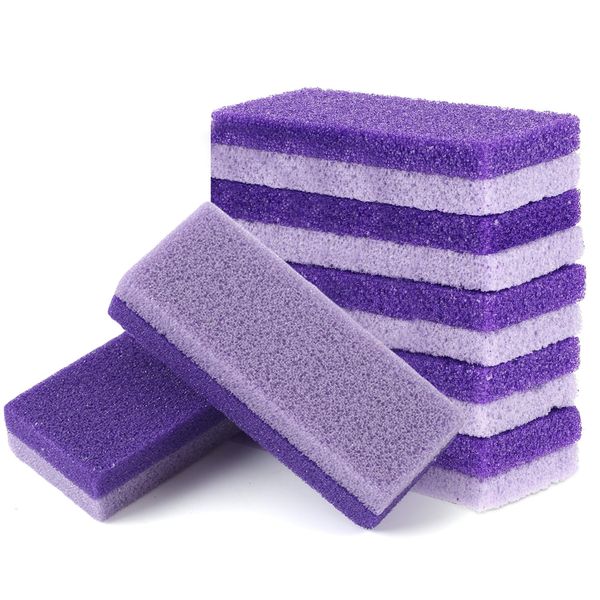 ZYNERY Foot Pumice Stone,8 Pcs Pumice Stone for Feet Pumice Stones for Removing Old Skin and Calluses Feet for Pedicure (Purple)