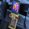 Carmate LC42 Koda Gumi Mobile Phone Holder, Leopard Pattern