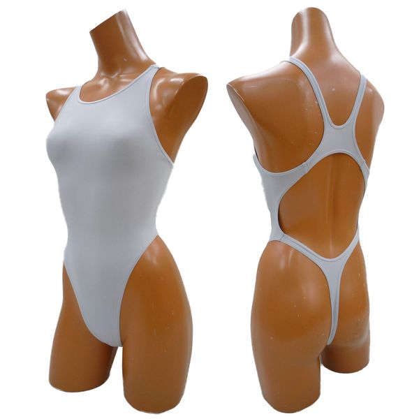 354280 Japanese Silver Leotards Rhythmic Leotard Gymnastics Leotards Competitive Leotard 2-Way (Large, 1x))