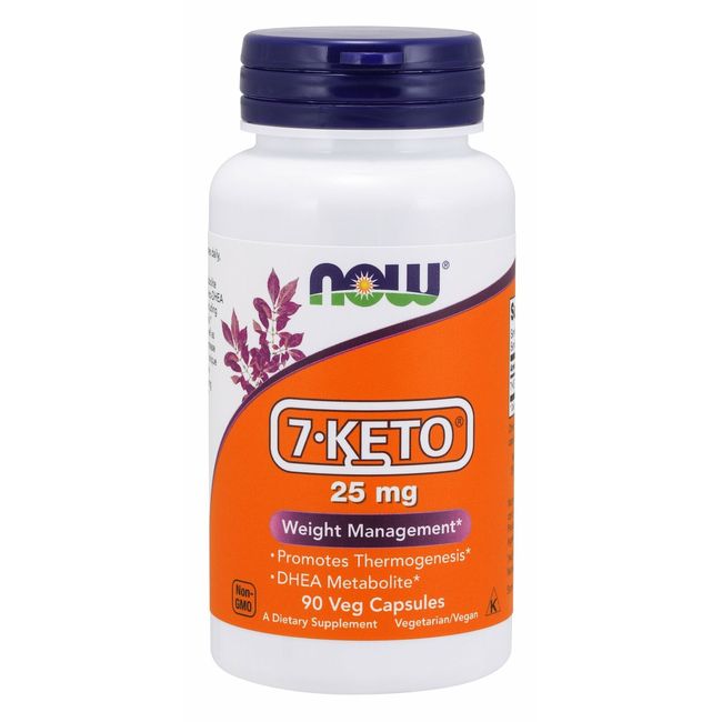 NOW Supplements - 7-KETO 25 mg 90 Veg Capsules