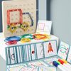 Geoboard Wooden Educational Toy Vision Training Rubber Bands Set