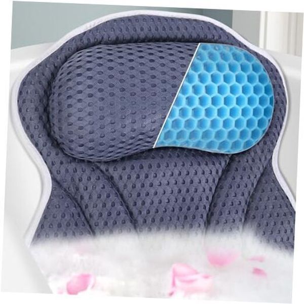 Spa Cushion for Tub,Bath Pillow Luxury Bathtub Pillow，Bath Tub Navy & Medium