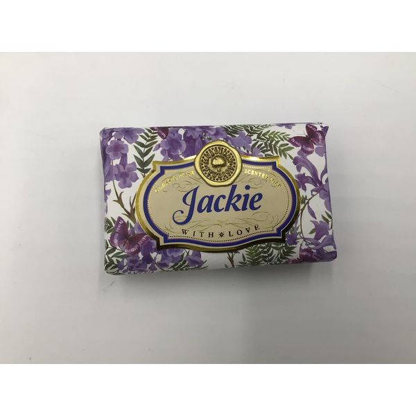 Jackie - Gift Soap Bar For Her Birthday Rose Scent Mum Grandmother Cleanser Lather Present Girl