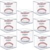8 Pack Baseball Display Case, UV Protected Acrylic Boxes for Display,Clear Display Case Baseball Cube Memorabilia Showcase Autograph Ball Protector