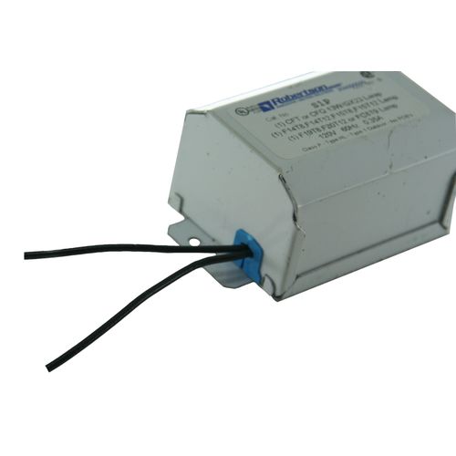 ROBERTSON 3M10008 S1P /A 120V Magnetic Preheat Start Normal Power Factor Frequency: 60Hz. CFL Fluorescent Ballast for 1 F20T12, F15T12, F14T12, F15T8, F14T8, CFT13W/GX23, CFQ13W/GX23