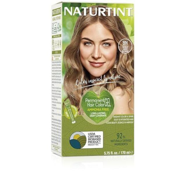 Naturtint Permnt Hair Color 8N Wheat Germ Blonde (Pack of 1), nia Free, Vegan,