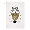 Crazy Leopard Lady Tea Towel Dish Cloth