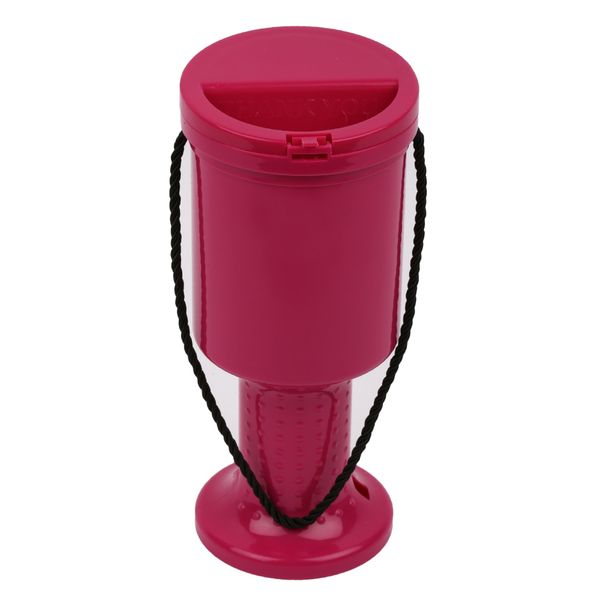 Hand Held Plastic Collection Box. Charity Box Hand held purple