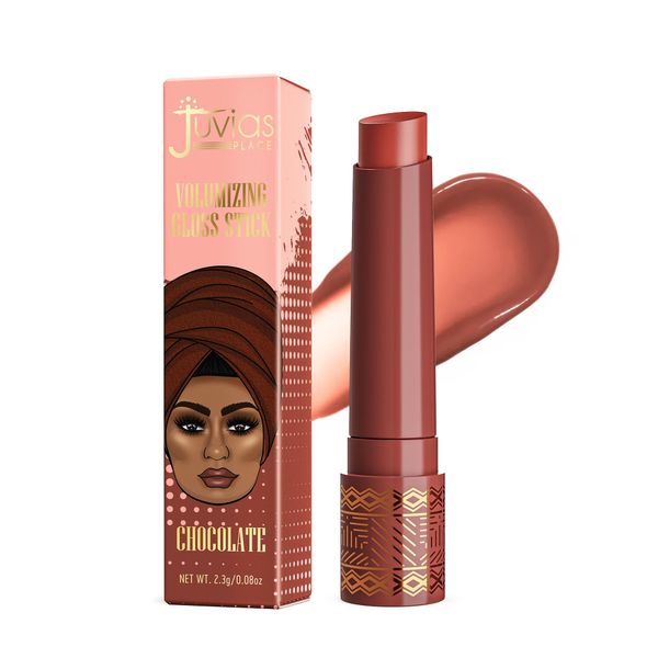 Juvia's Place Volumizing Gloss Sticks Chocolate Gloss Stick - Shiny Luscious Lips with Nourshing Hydration, Plumping Gloss, Lip Plumper Gloss, Plumping Lip Balm, Hydrating Lip Gloss