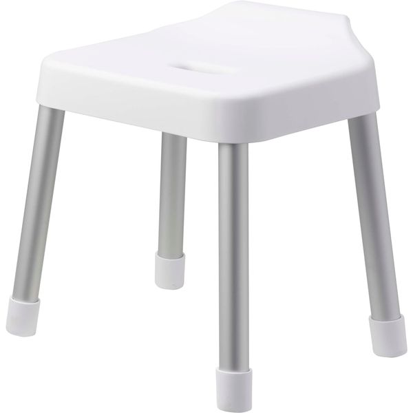 Yamazaki SH35 Hanging Bath Chair, White, Approx. W 13.4 x D 12.6 x H 15.4 inches (34 x 32 x 39 cm), Seat Height: Approx. 13.8 inches (35 cm), Mist MIST 7309 Breathable, Easy to Dry