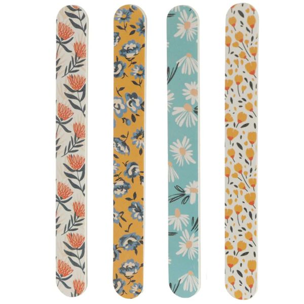 Puckator Peony, Buttercup, Protea and Daisy Lane Pick of The Bunch Nail File - Strong Files for Acrylic Natural and Gel Nails Nail Filer Sander Shaper Care Kit Set for Women Beauty Products Nailfile