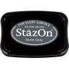 Tsukineko Full-Size StazOn Multi-Surface Inkpad, Stone Gray (SZ000032)