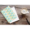 Stonehouse Collection Blank Note Cards - 10 Boxed Blank Cards & Envelopes - USA Made (Teal Pattern #1)