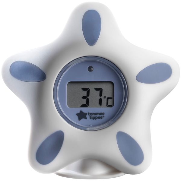 Tommee Tippee InBath Digital Thermometer for Baby Bath and Room, Waterproof and Floats in Water, Easy to Read LCD Display