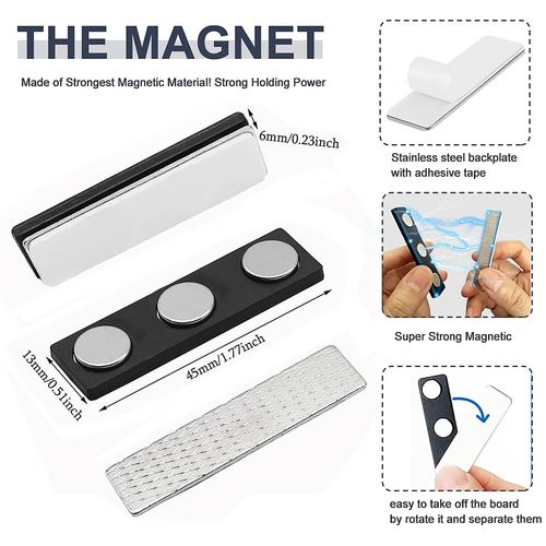 Blackout Blind Accessory - 12 Pair Magnetic Closure with Adhesive for Blackout Curtains,Magnetic Curtain Closures for Blackout Blinds