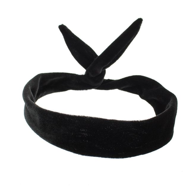 Zac's Alter Ego Soft Velvet Retro Look Wire Headband