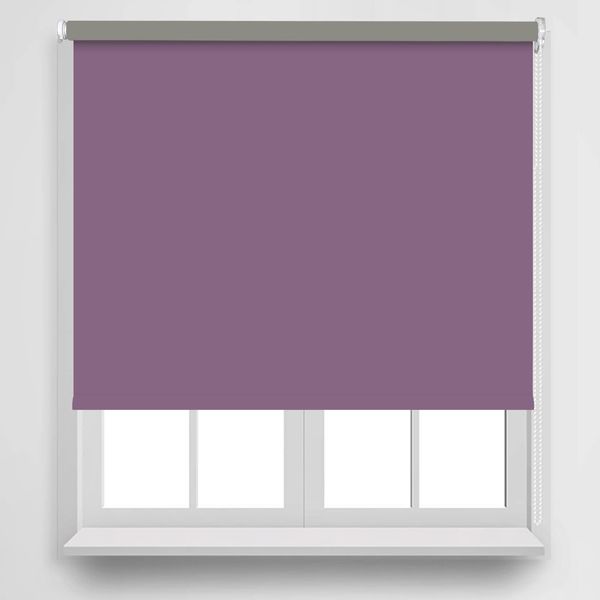 KELIXU 100% Blackout Roller Blinds, Thermal Window Blind Roller Shades 61cm W x 183cm H Waterproof Fabric Blinds for Bedroom, Living Room, Bathroom, Kitchen, Office, Anti-UV & Easy to Install, Purple